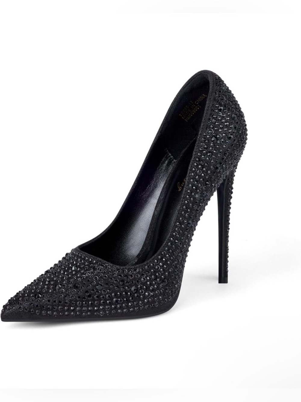 Elisabet Tang Pumps Pointed Toe High Heel Glitter Rhinestone Sparkly Prom Shoes